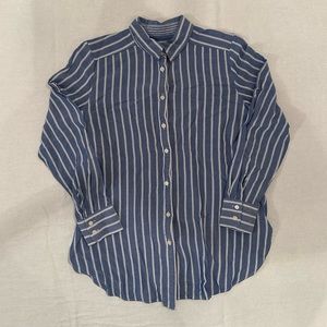 LOFT Striped Relaxed Button Down